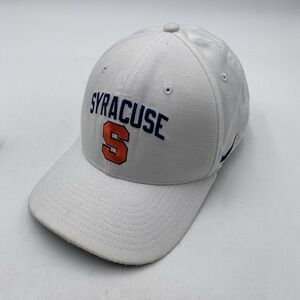 Syracuse Orange Hat Nike Stretch Fit White OSFM Dri fit Classic99 Cleaned